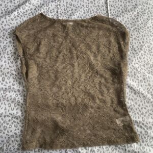 Ardene Brown Lace Top